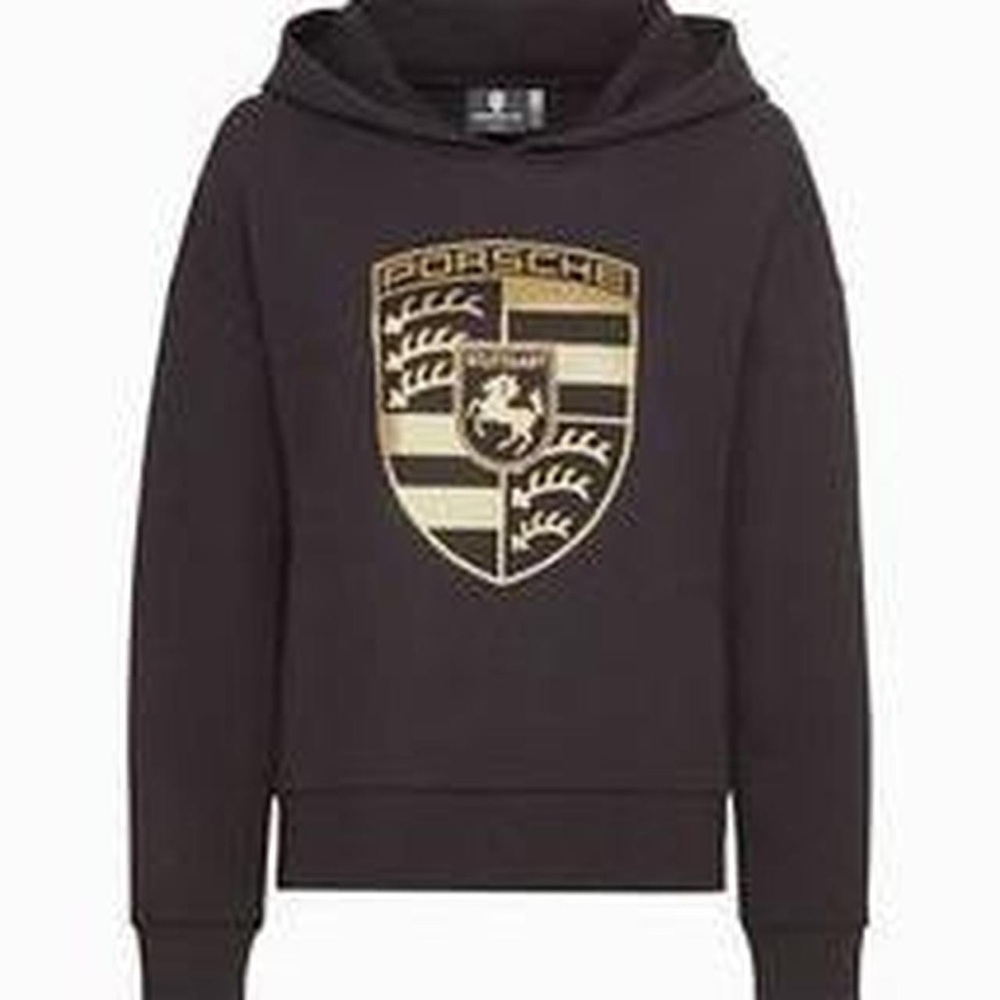 Porsche Design Black Logo Hooded Sweatshirt